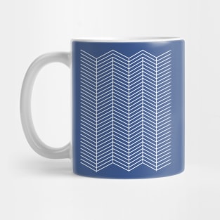 Blue Herringbone 1 Mug